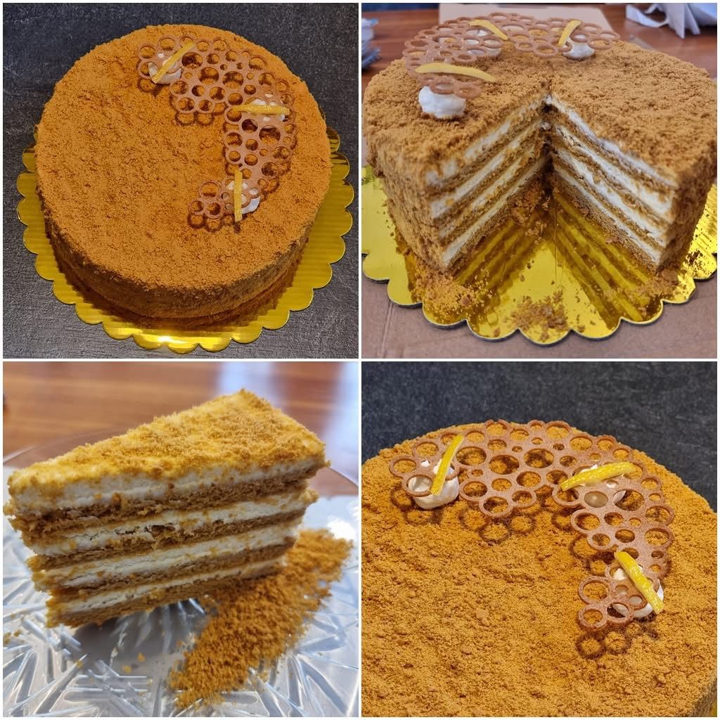 Citrusos-fahéjas Medovik torta