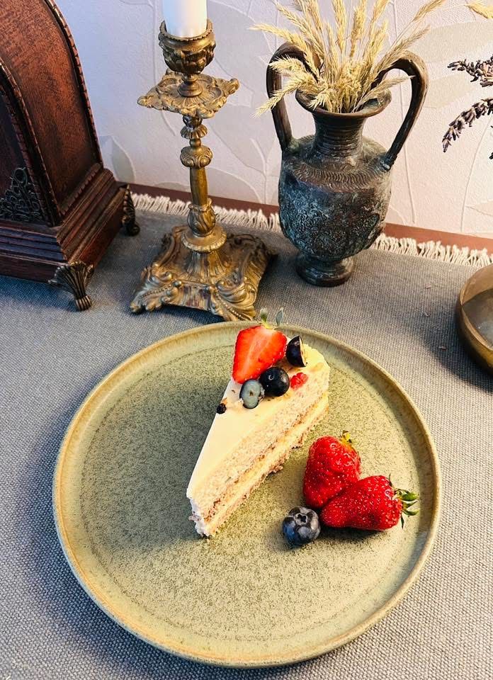 Citromos-fehércsokis diós trüffel torta