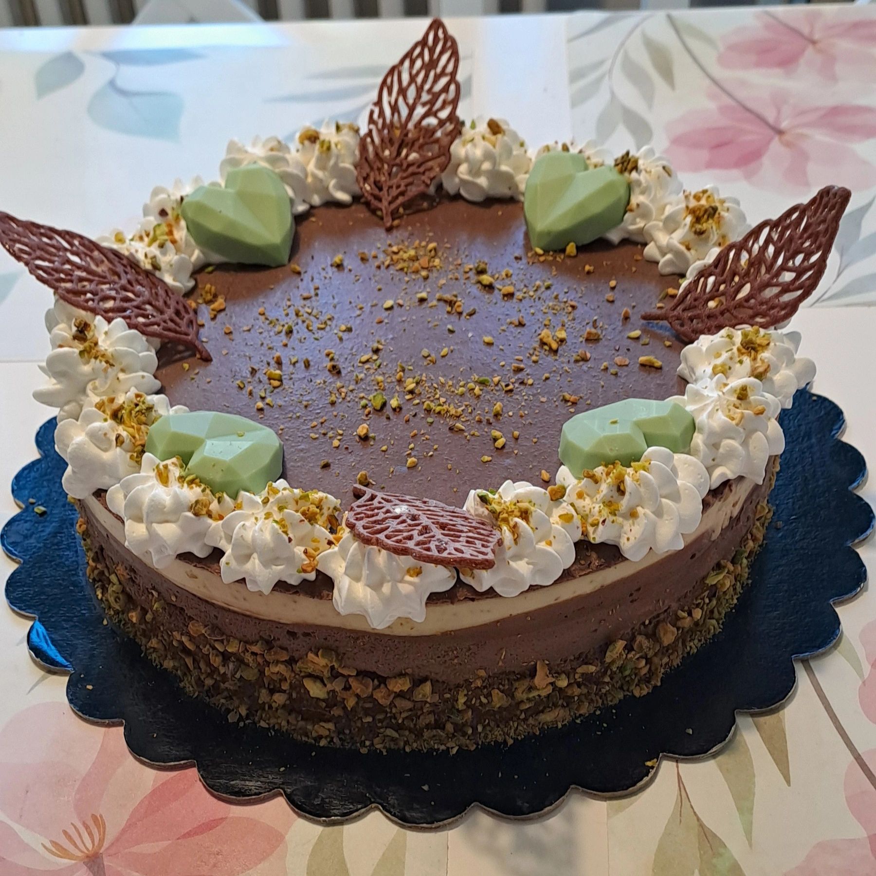 Pisztáciás csokitorta