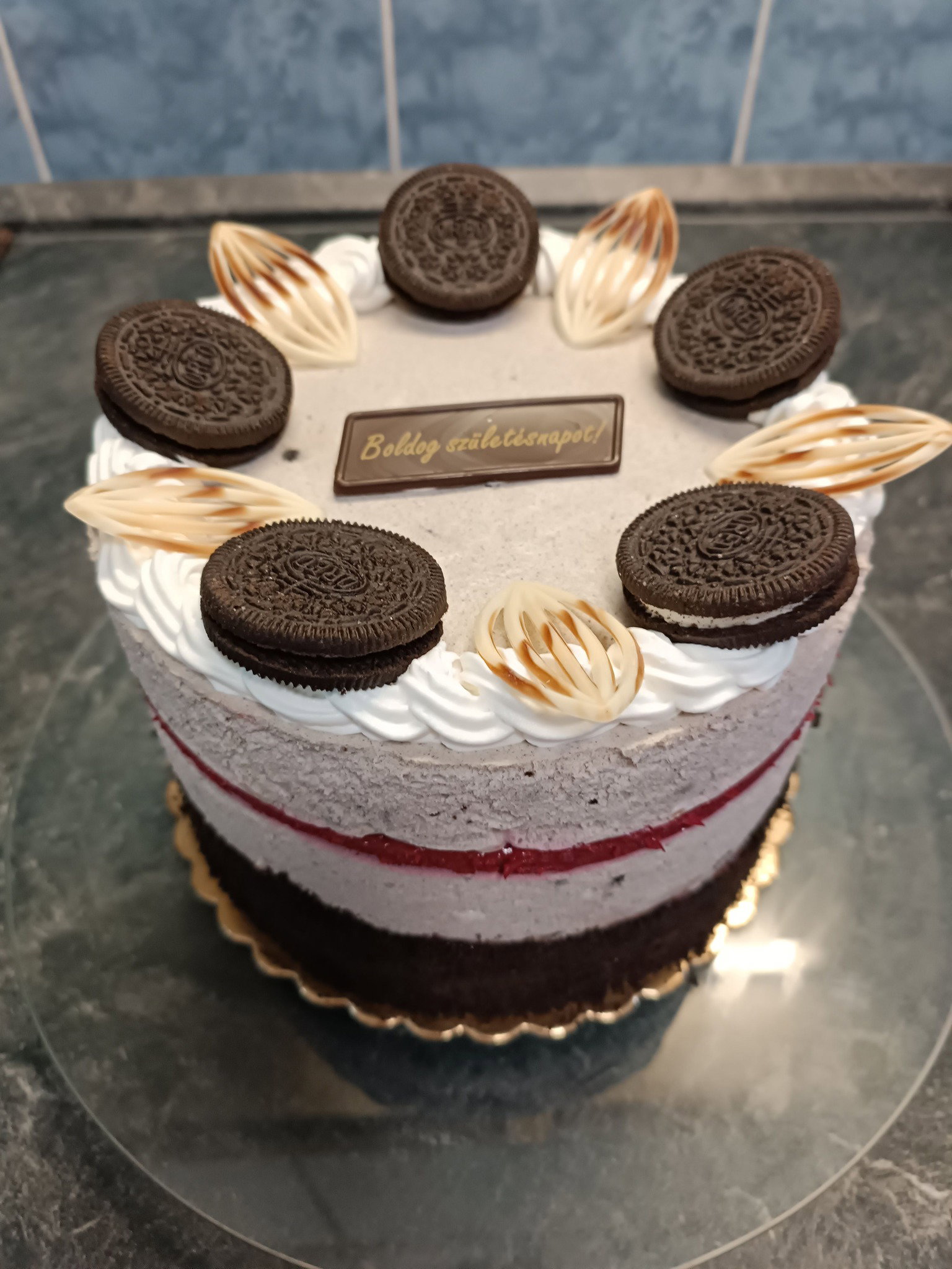 Málnás Oreo torta