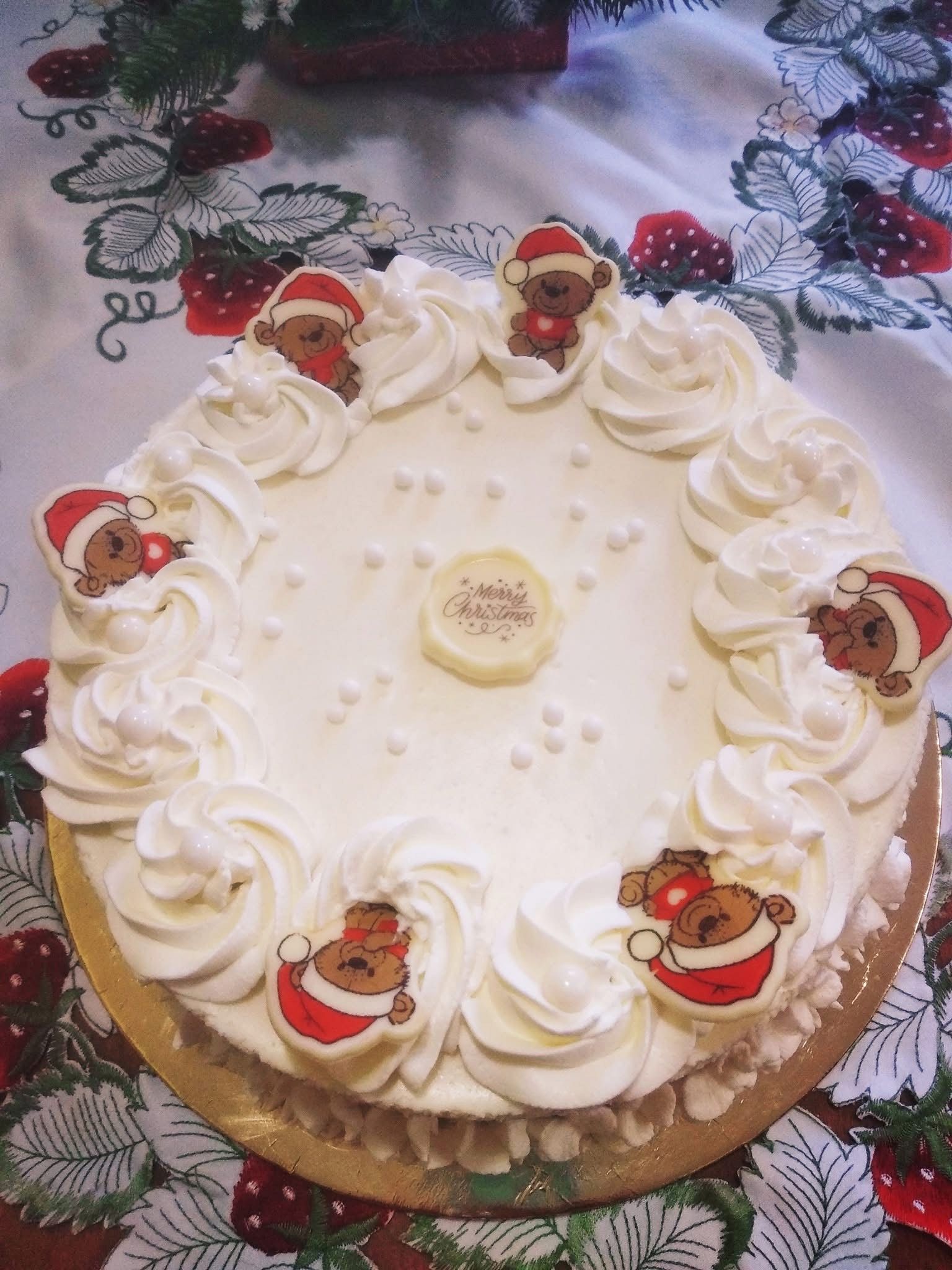 Fehércsokis málna torta