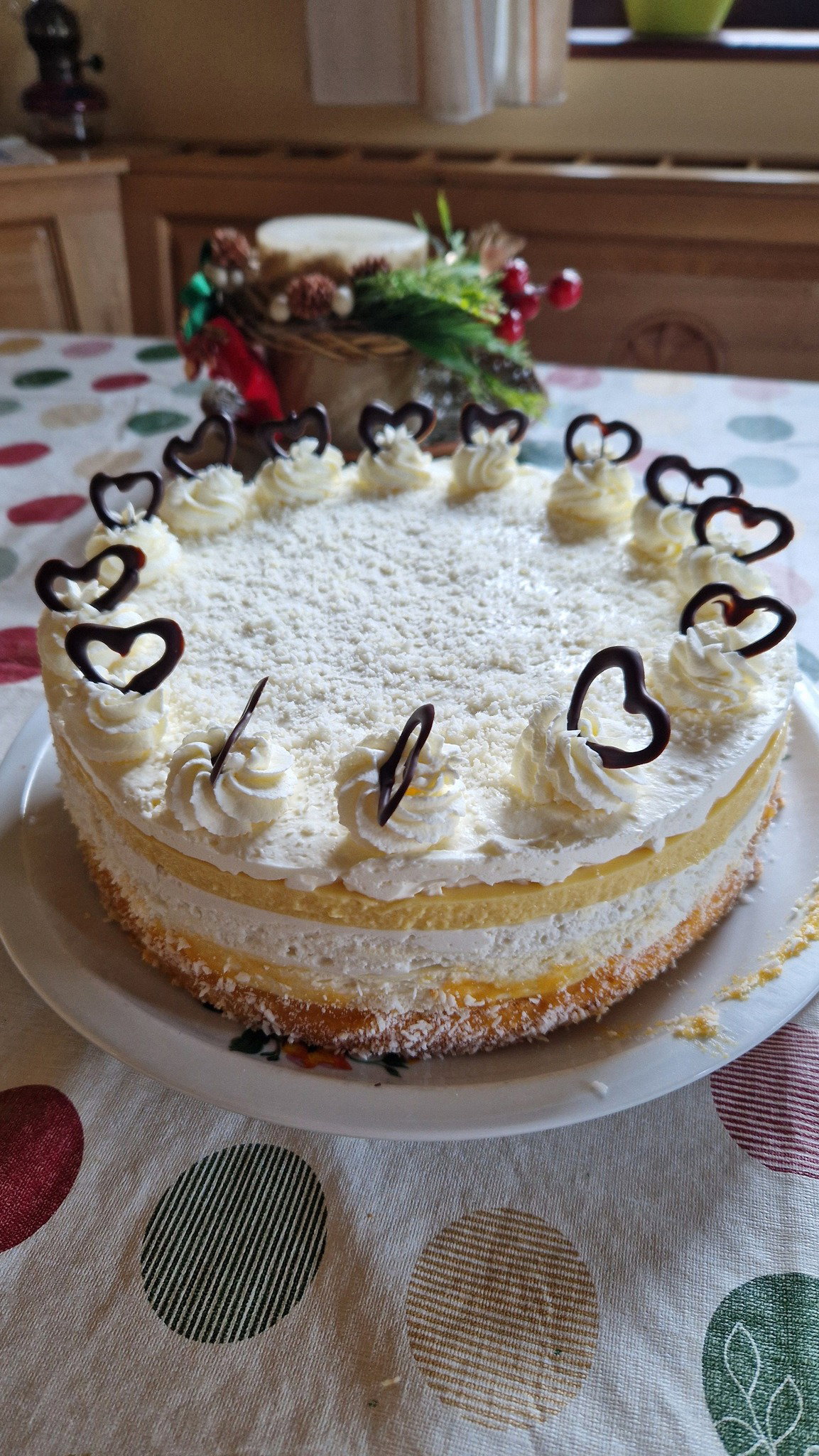 Mangós kókuszos torta