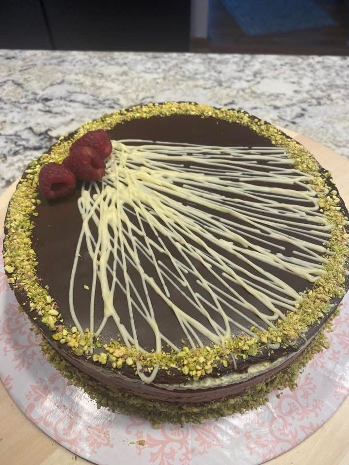 Pisztáciás csoki torta