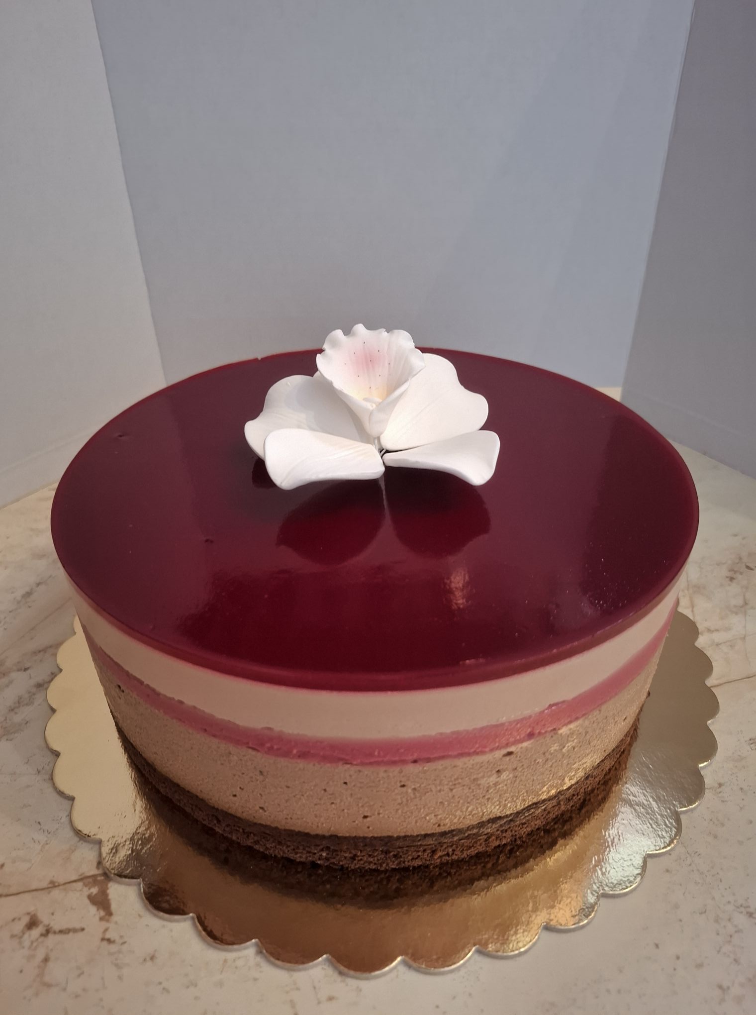 Málnás csokoládé torta