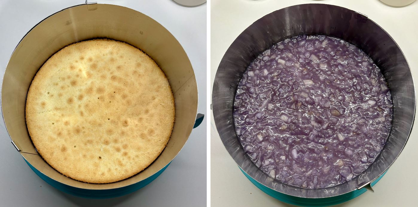 Pillangóborsó virág torta recept fázisfotókkal