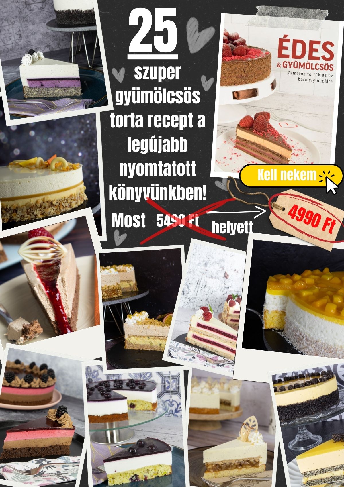 Gyümölcstorta recept