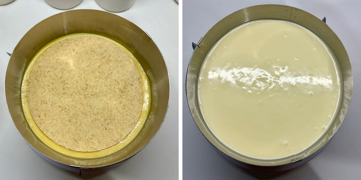 Ananászos - mangós fehér csoki torta recept fázis fotókkal