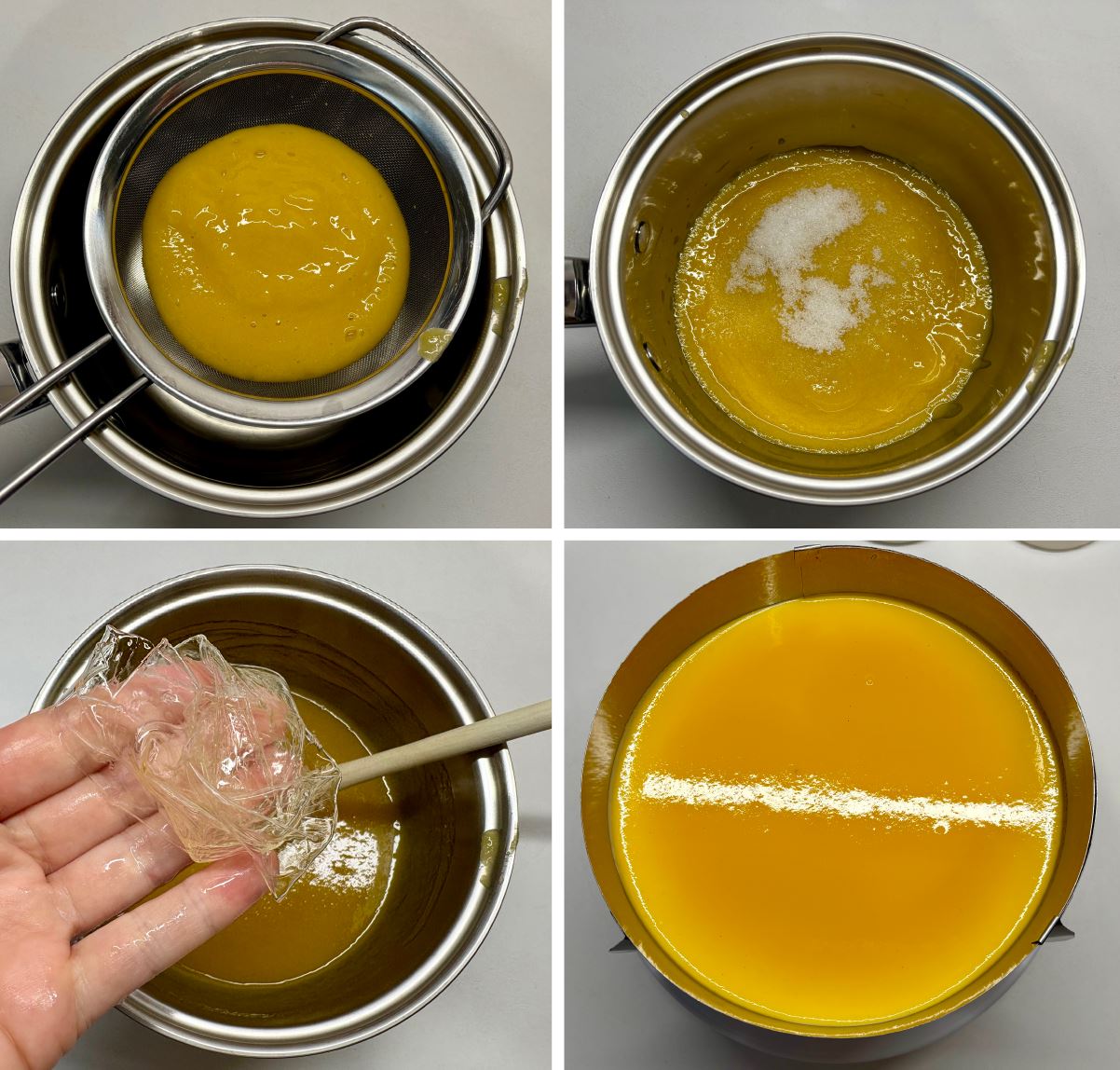 Ananászos - mangós fehér csoki torta recept fázis fotókkal