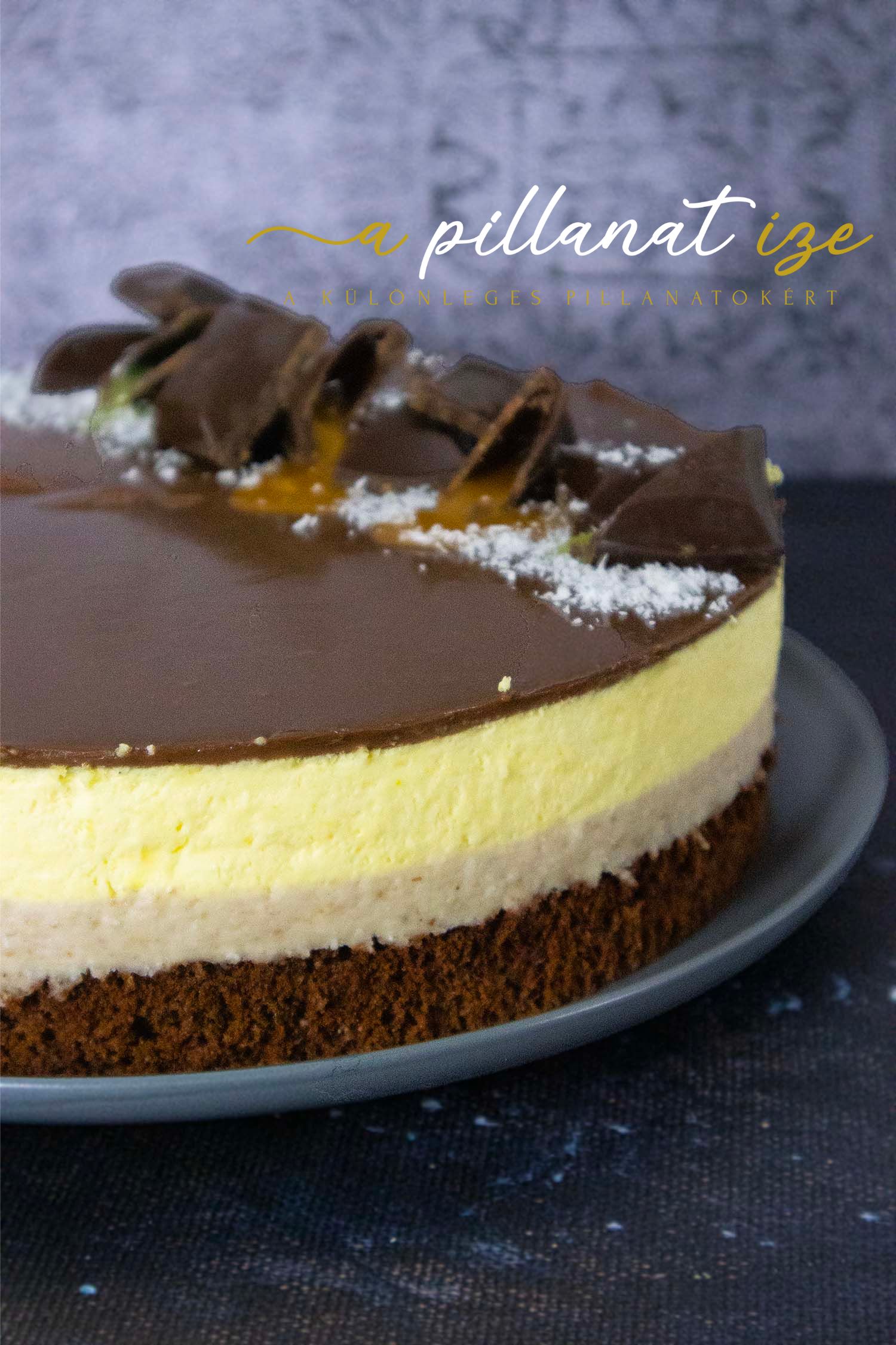 Gesztenyés mangós torta kókusszal 
