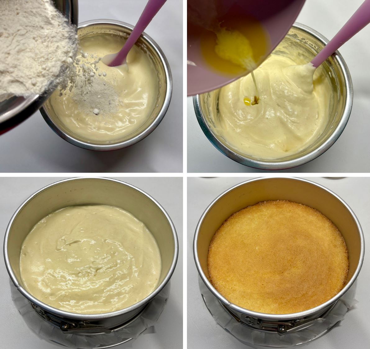 Almás - cseresznyés panna cotta torta recept 
