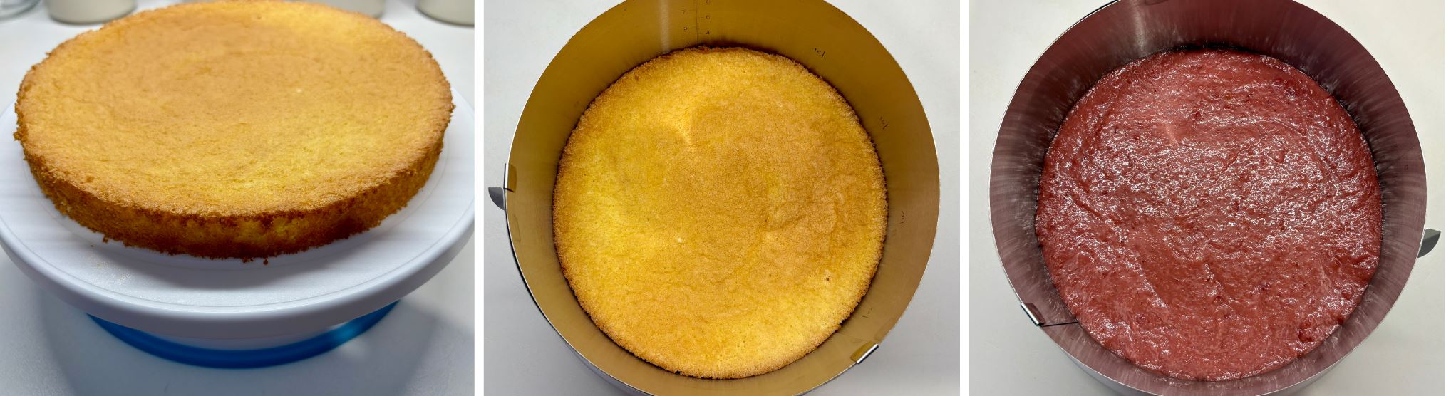 Almás - cseresznyés panna cotta torta recept 