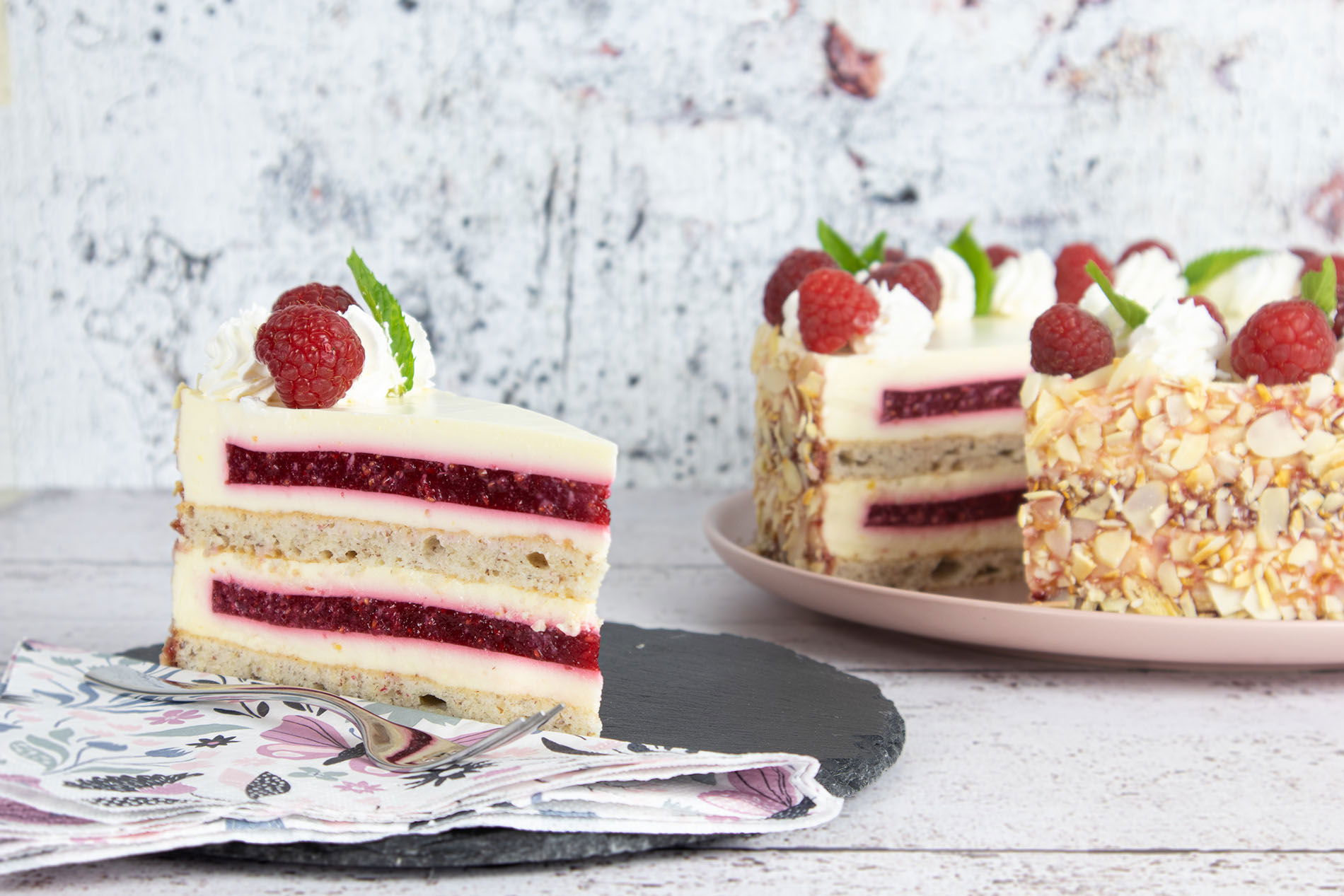 Málnás torta recept