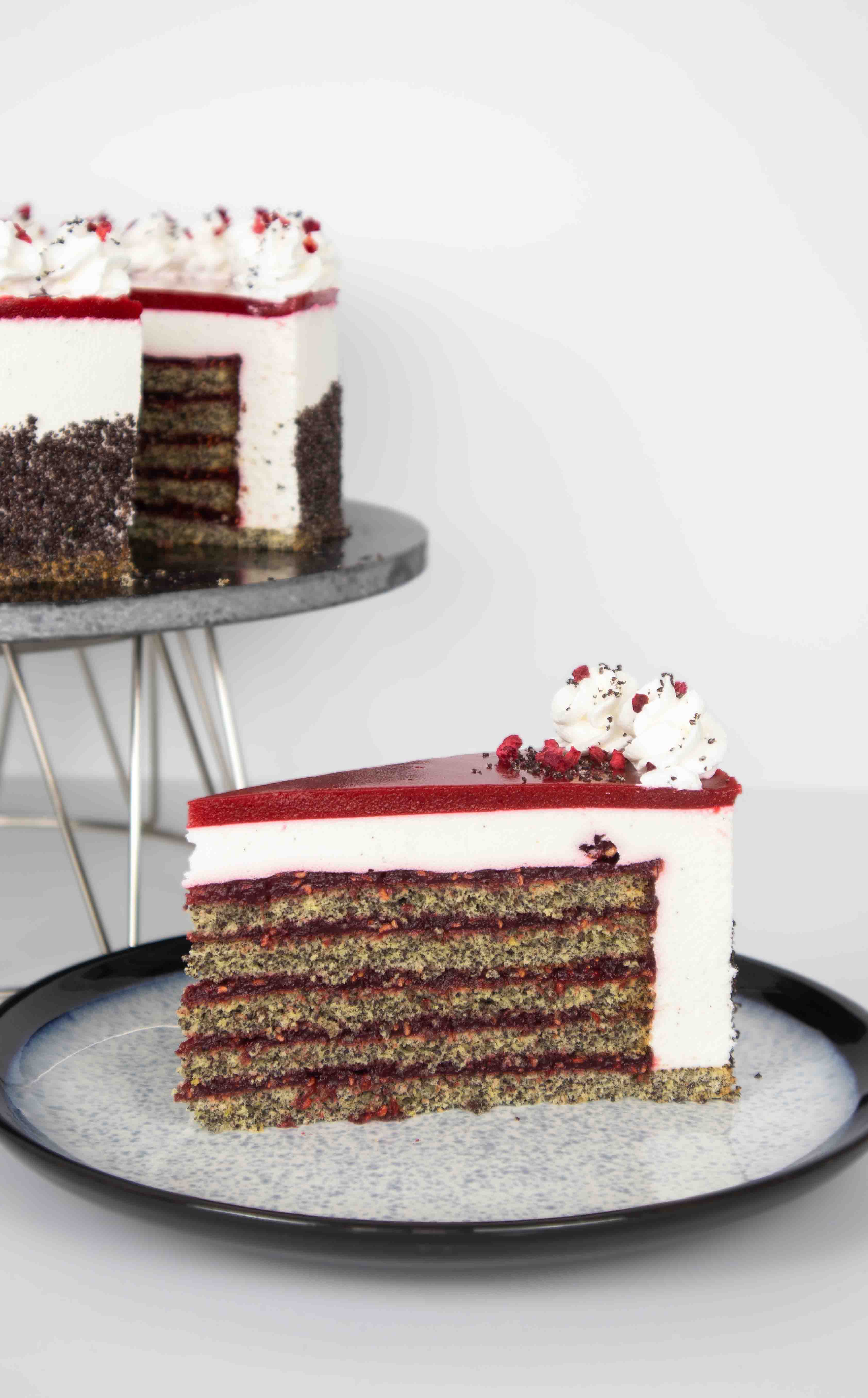 Málnás torta recept