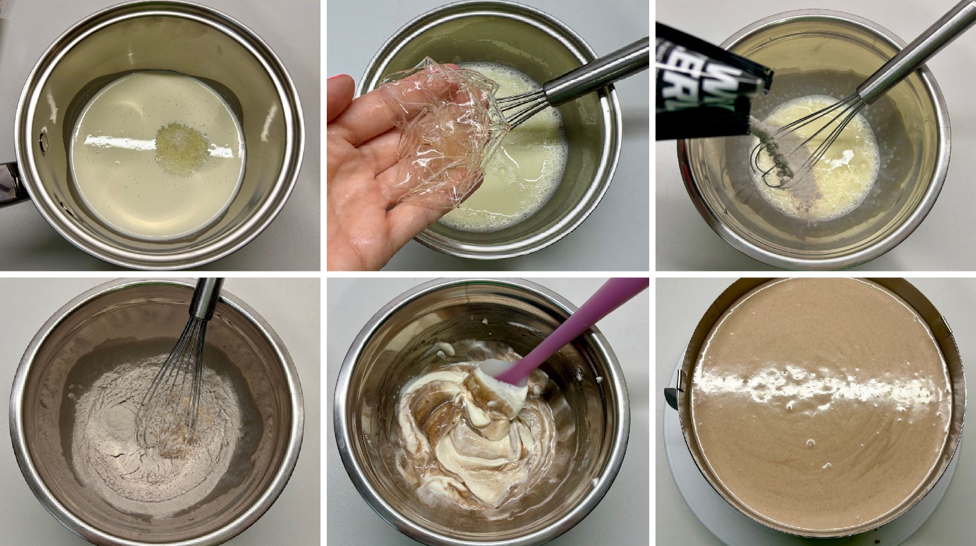 HIGH PROTEIN Fehércsokis sós karamell torta recept csökkentett cukortartalommal