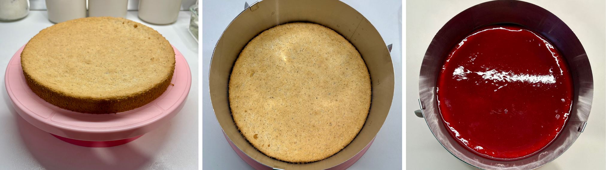 Vörösboros - málnás diótorta recept