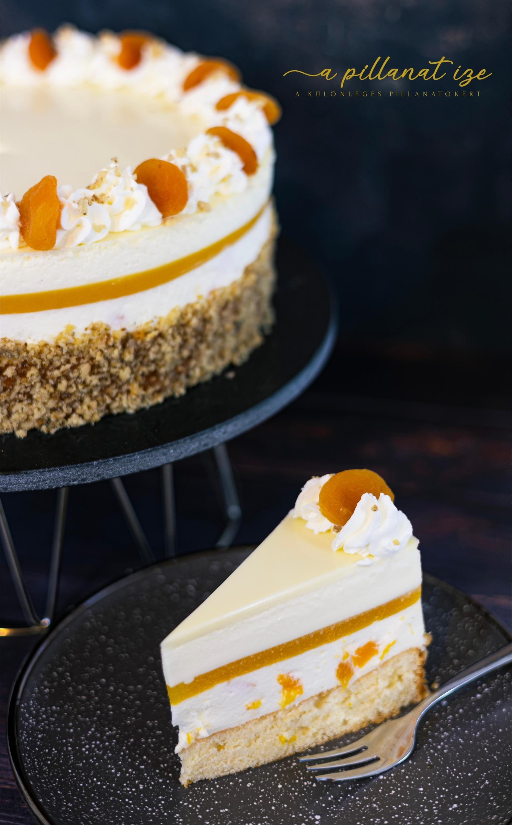 Fehércsokis őszibarack torta recept