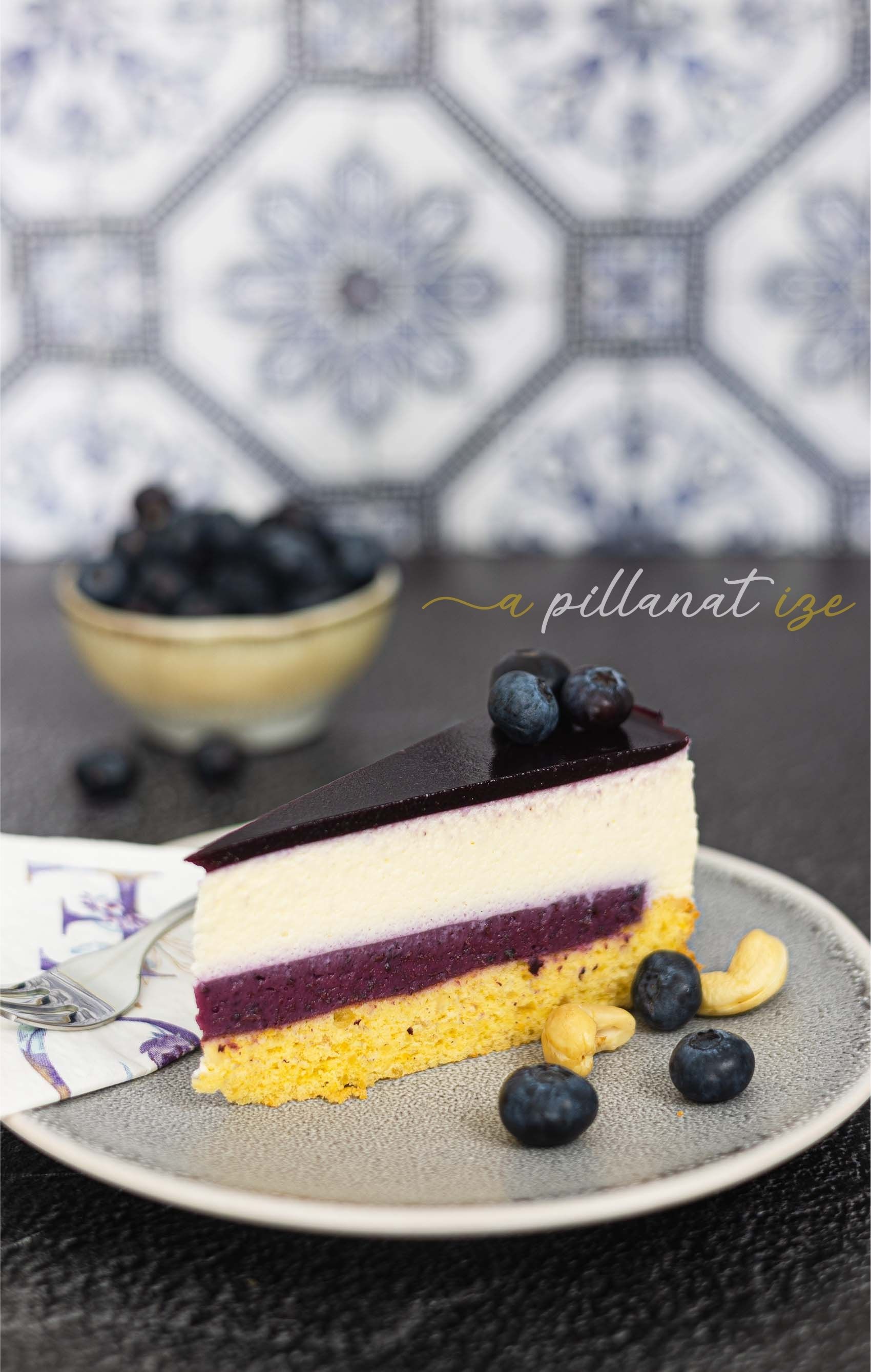 áfonyás vaníliás ricotta torta 