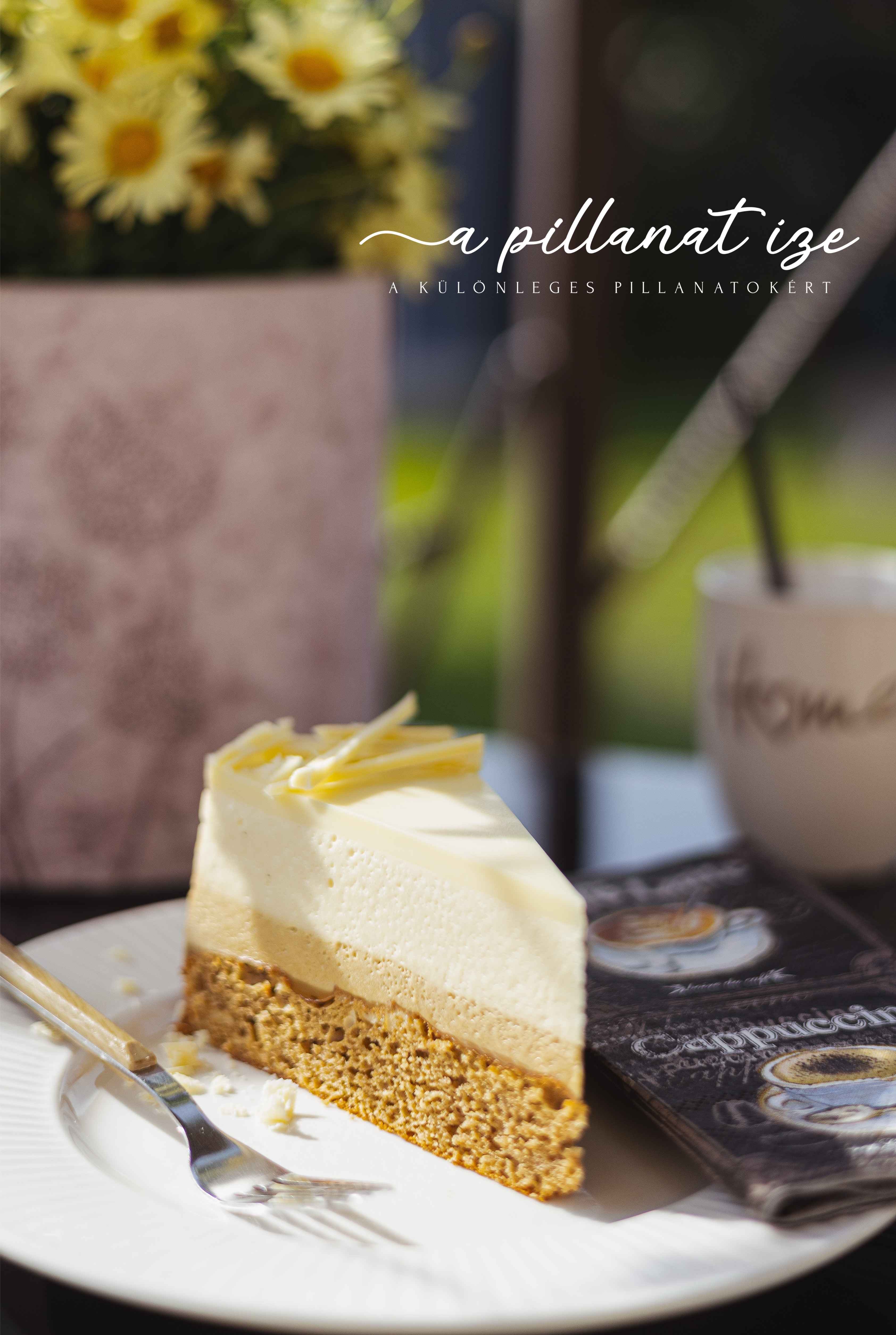 Karamellizált fehércsokis mokka torta