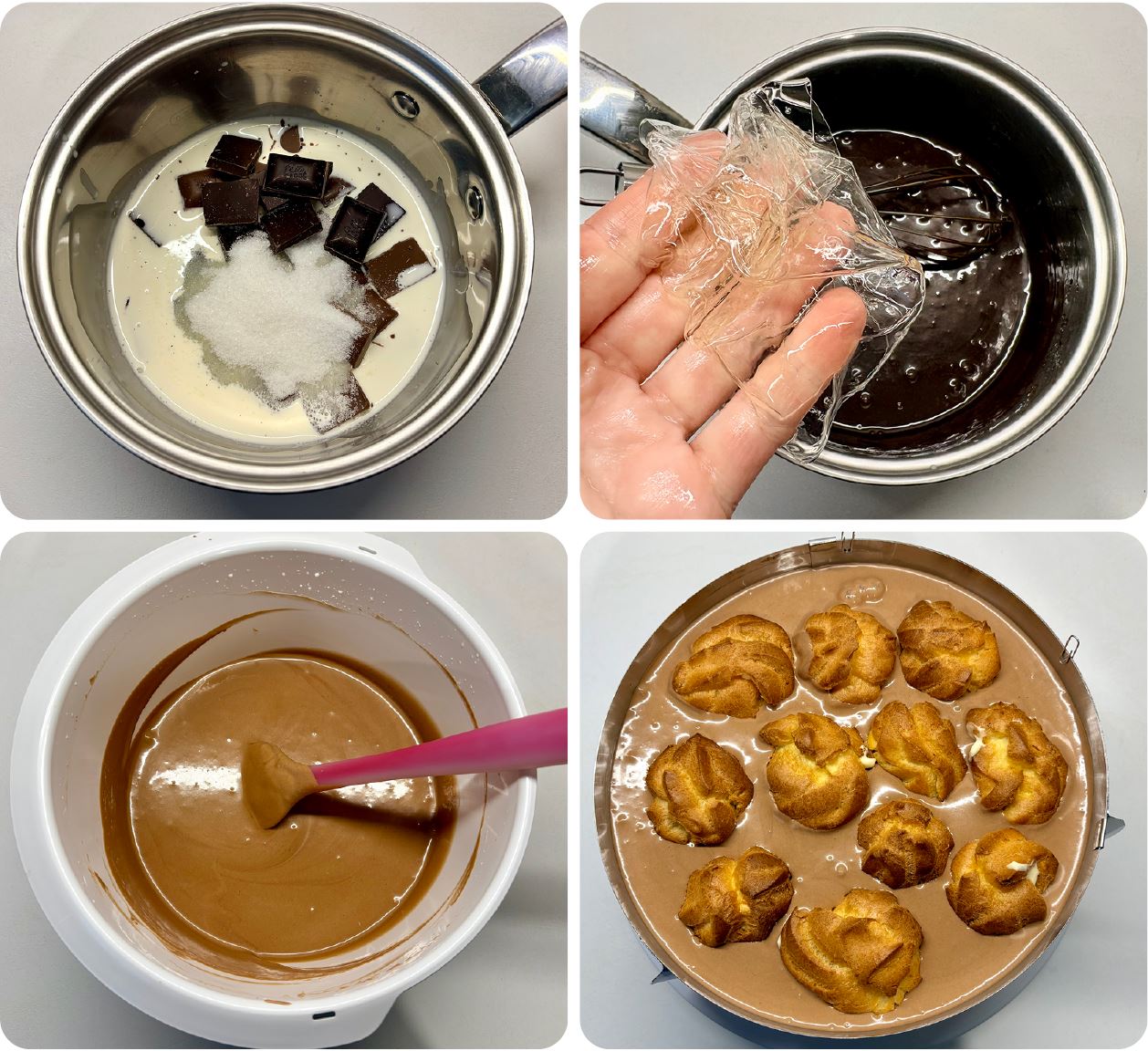 Profiterol torta recept