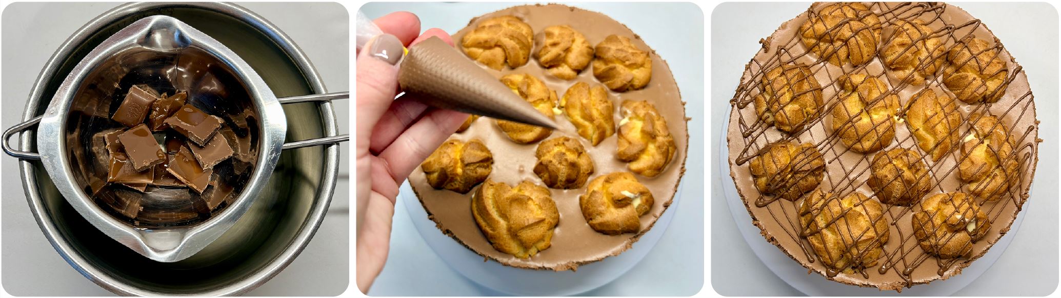 Profiterol torta recept