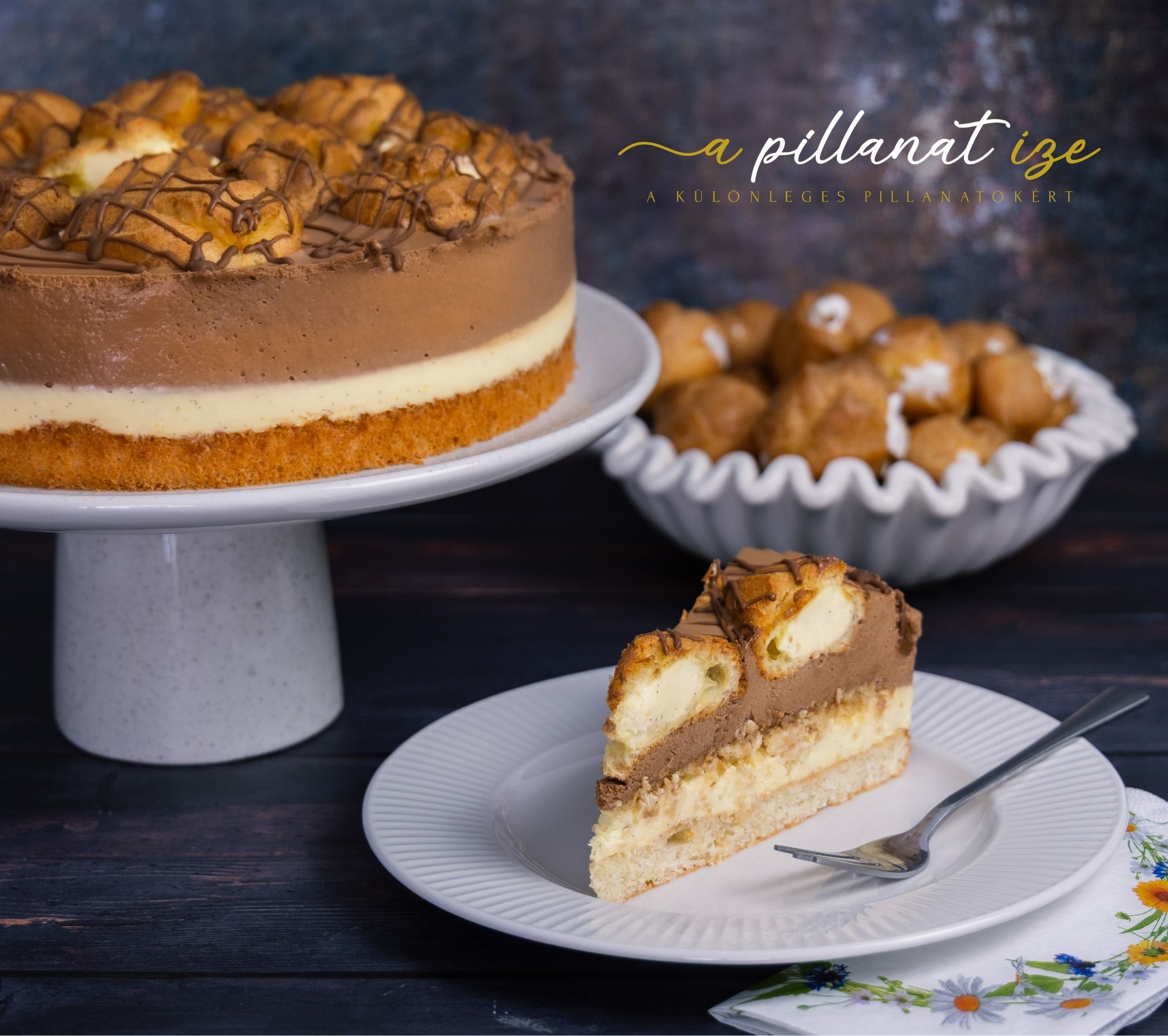 Profiterol torta
