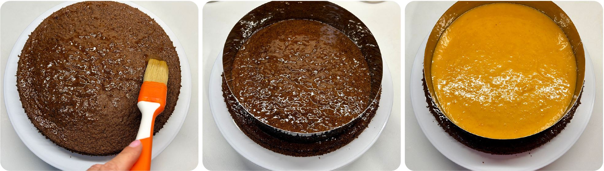 barackpálinkás gyümölcs torta keksszel recept