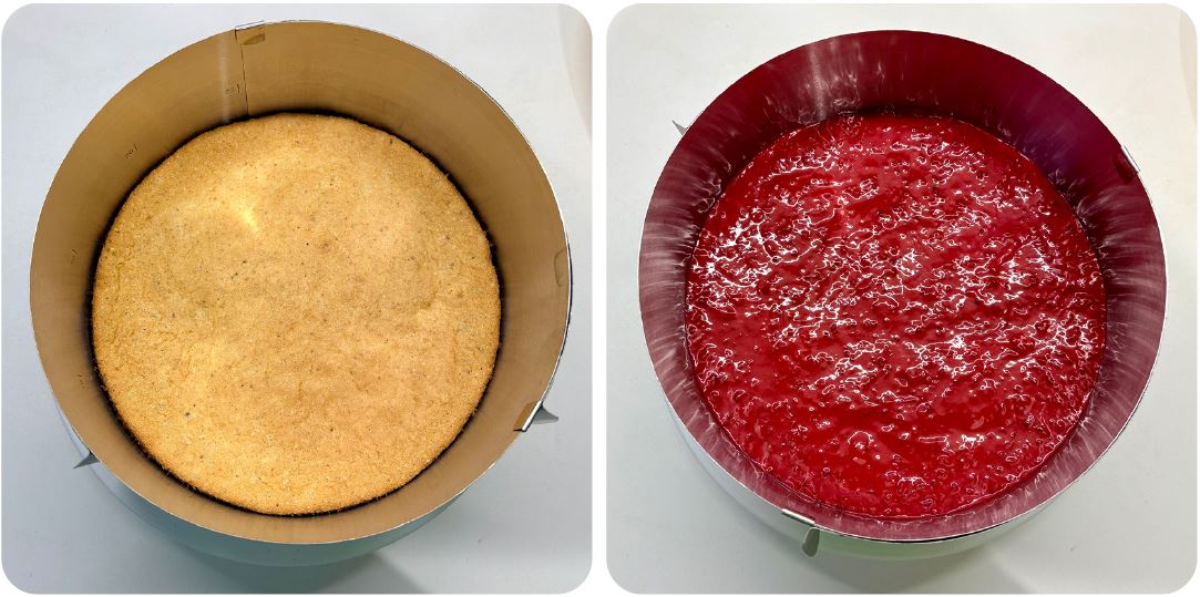 Pisztácia torta szederrel recept karamellizált fehércsokival
