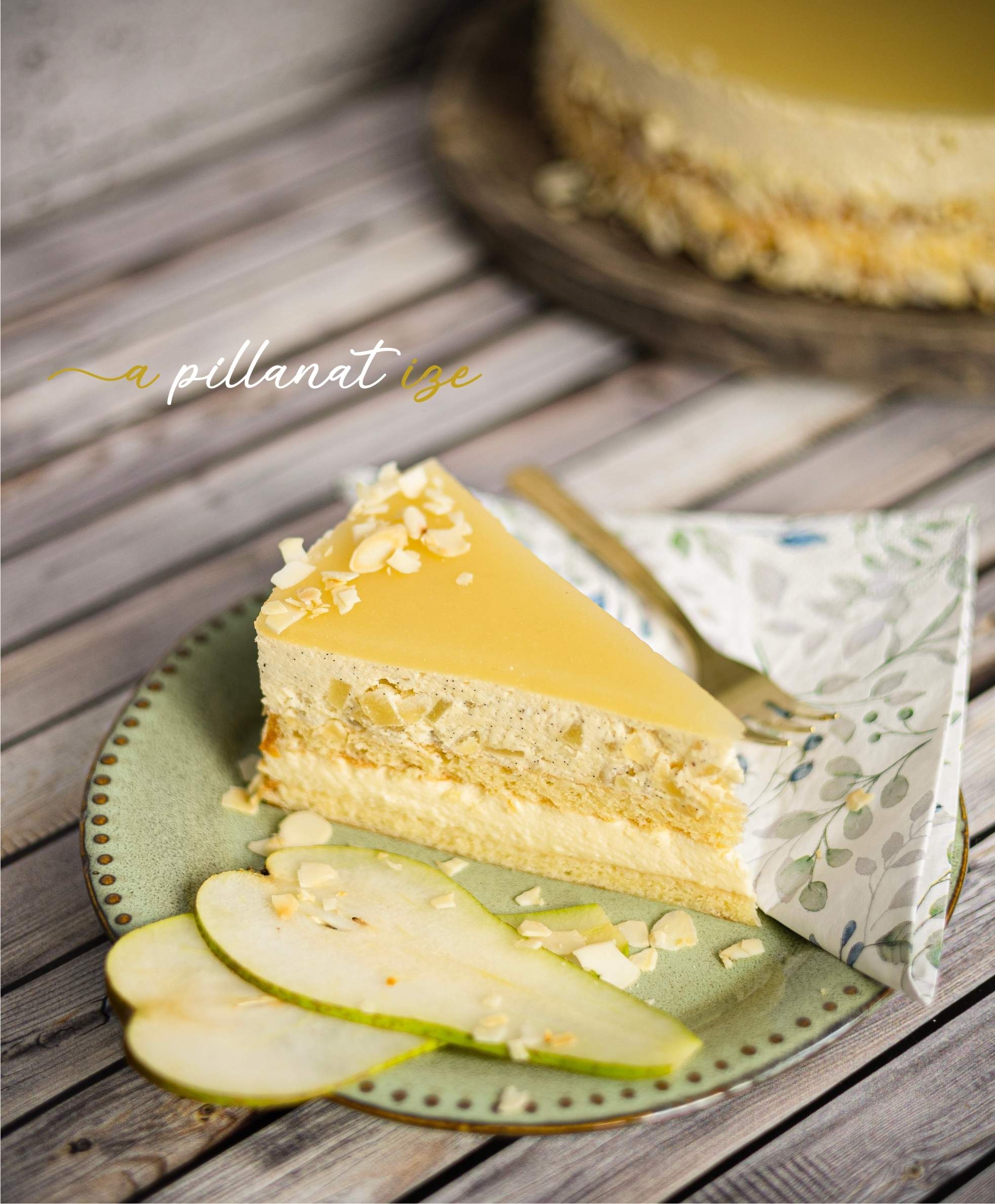 Vaníliás körtetorta repcemézzel
