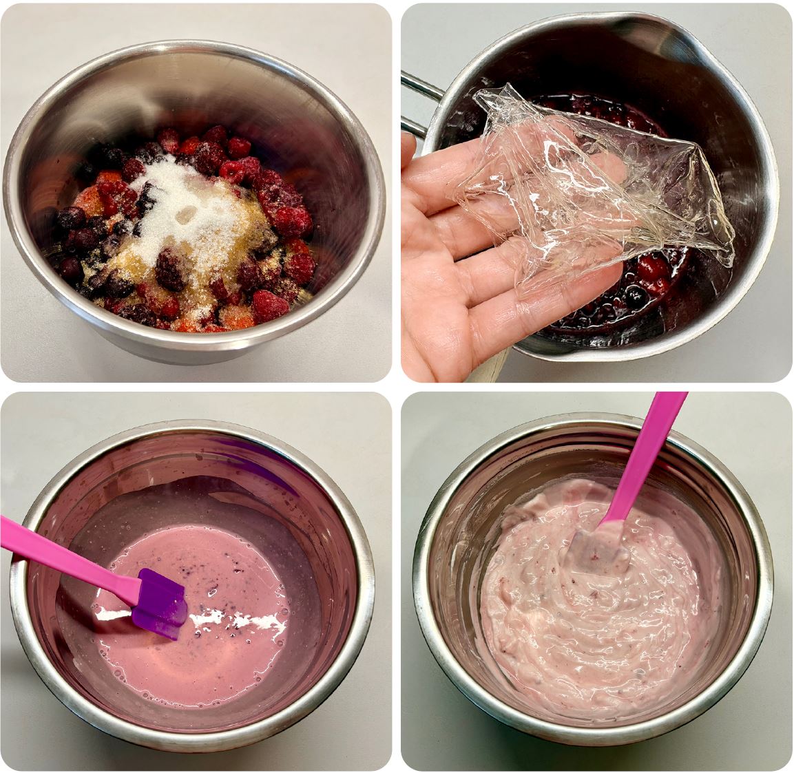 Erdei gyümölcsös joghurt mousse torta recept