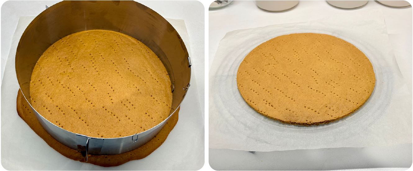 Fügés torta áfonyával és vaníliamousse-szal recept