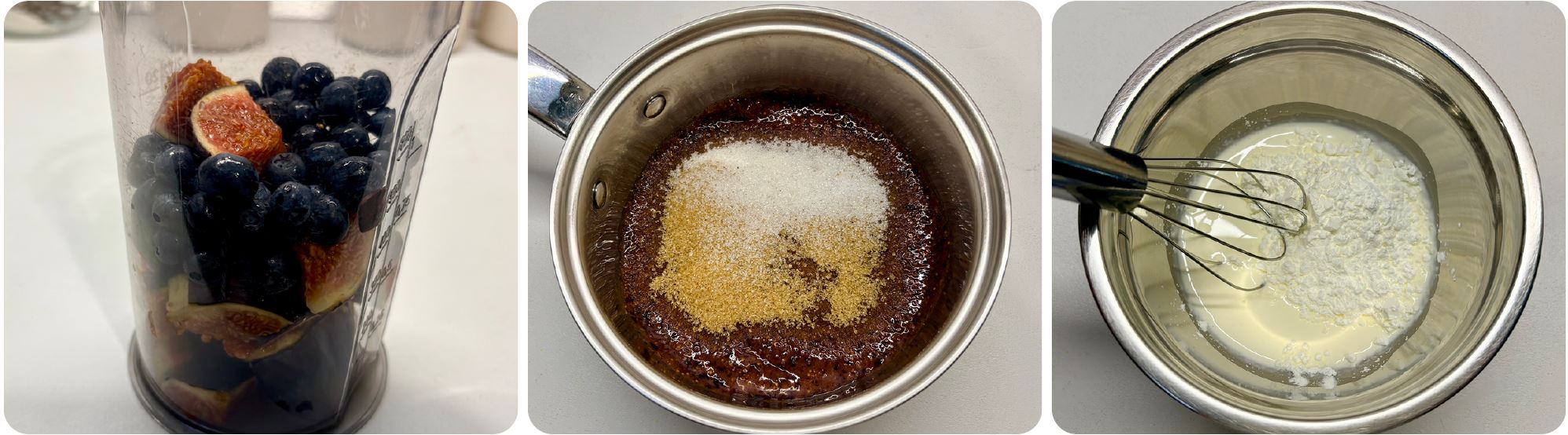 Fügés torta áfonyával és vaníliamousse-szal recept