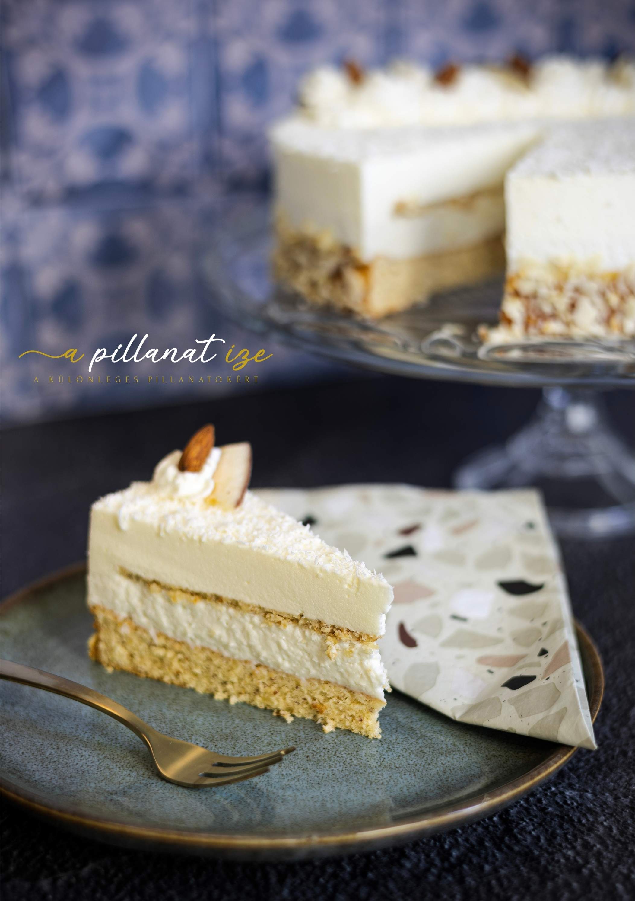 Mandulás kókusz torta