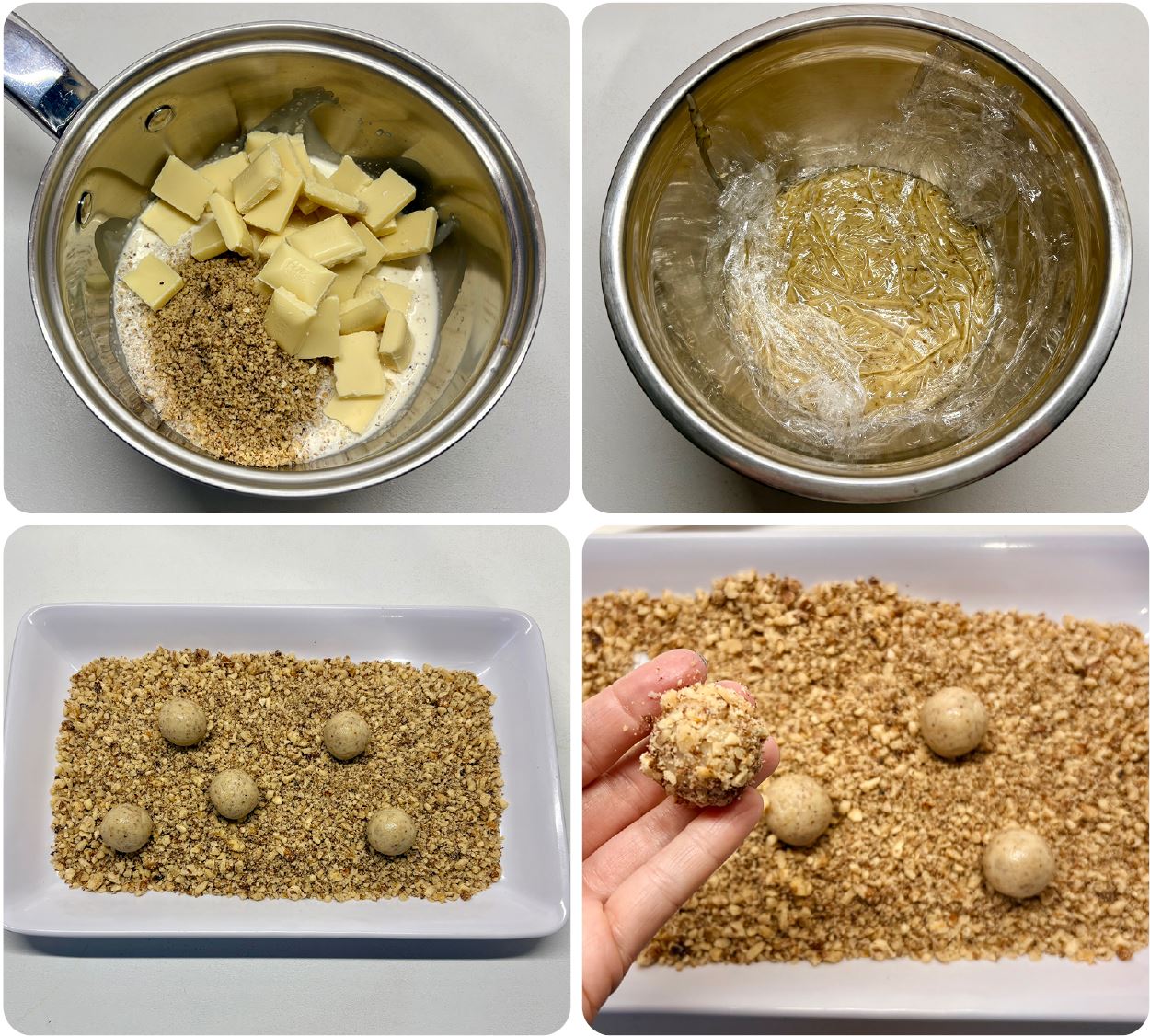 Citromos  - fehércsokis diós trüffel torta recept