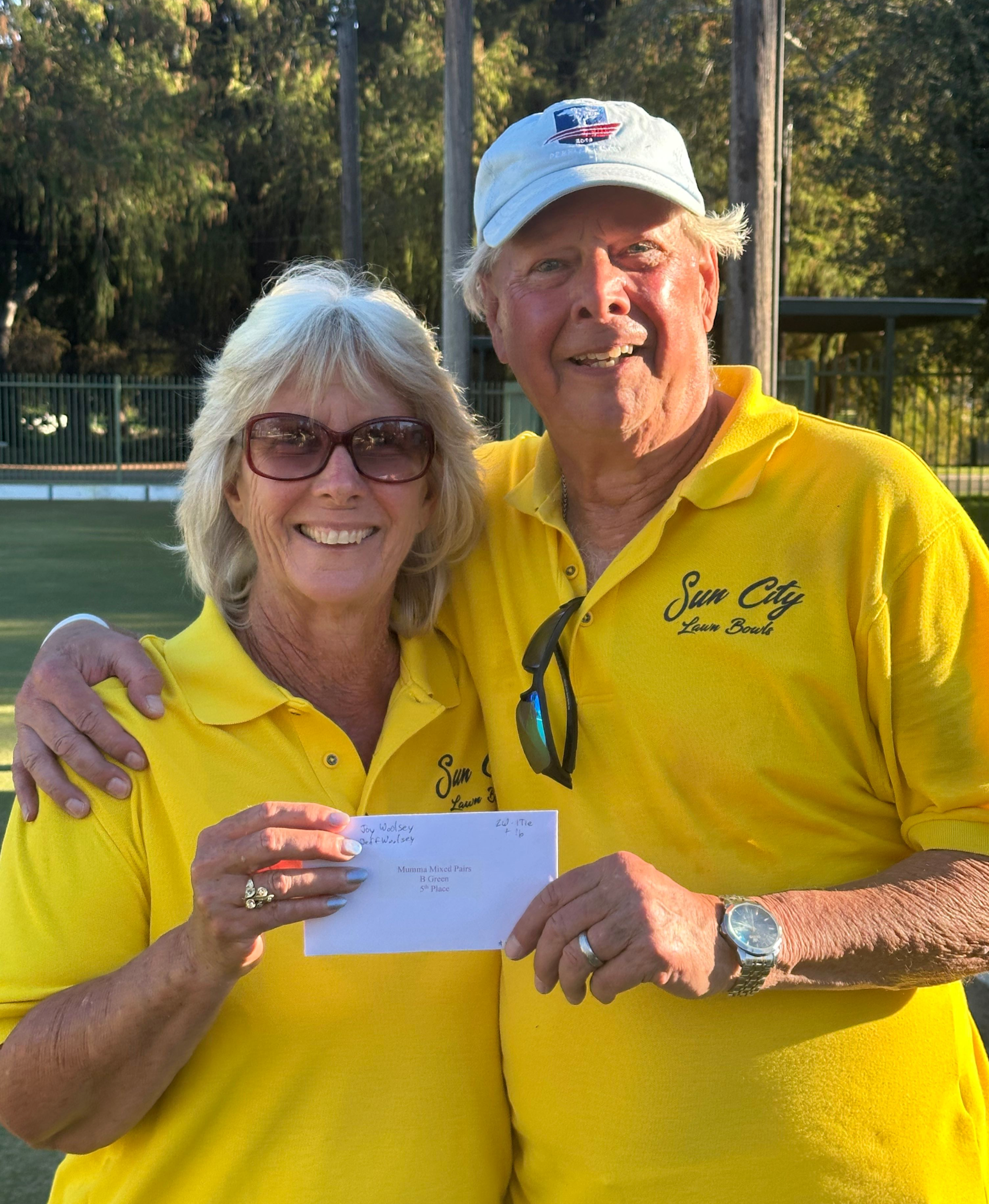 Joy & Jeff took 5th place on the B Field–huge congrats and for representing our home club!!