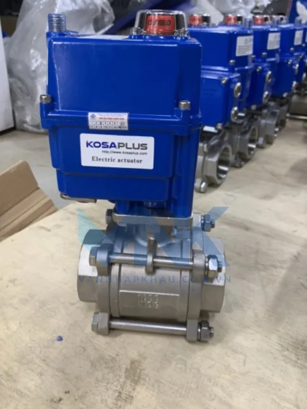 Van bi điện lắp ren Inox – Giải pháp bền bỉ cho môi trường ăn mòn