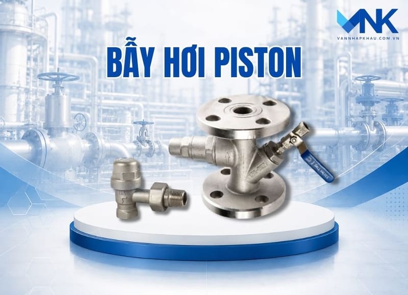 Vì sao hệ thống hơi cần sử dụng bẫy hơi piston?