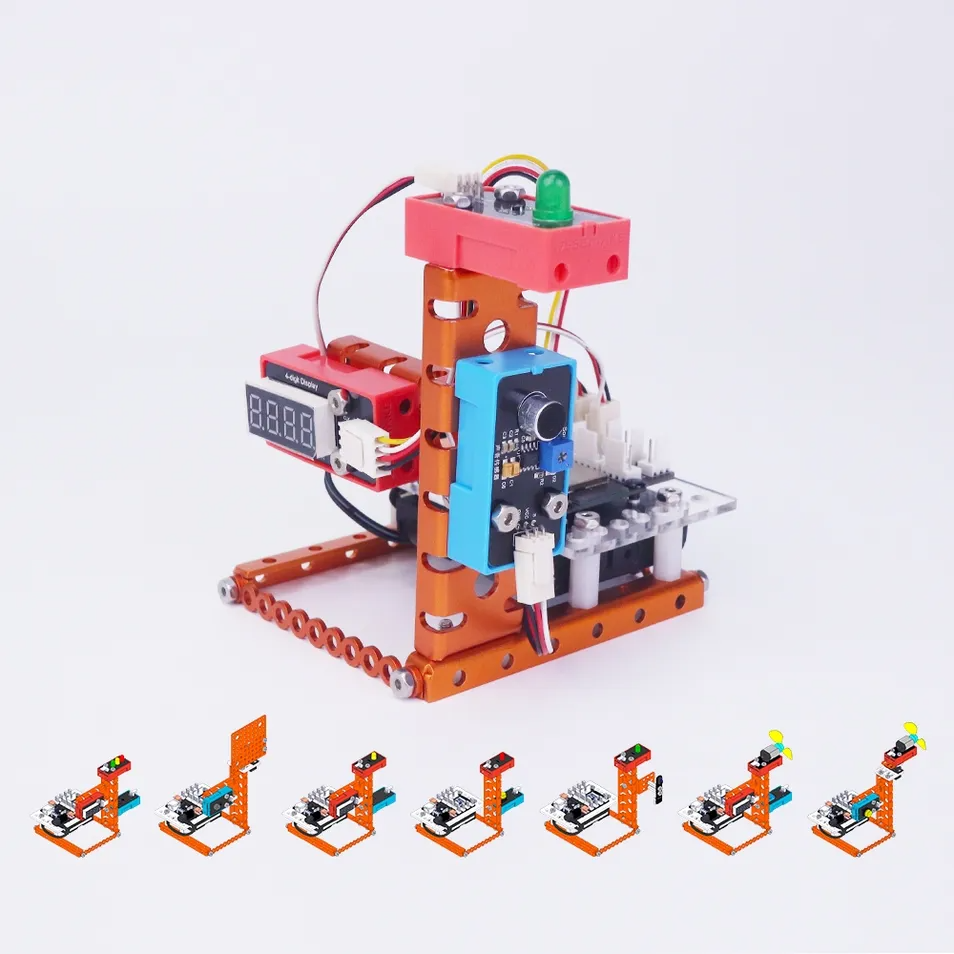 Green World Python Learning Starter Kit Esp32 Stem Education Programming Arduino Robot for Kids Students