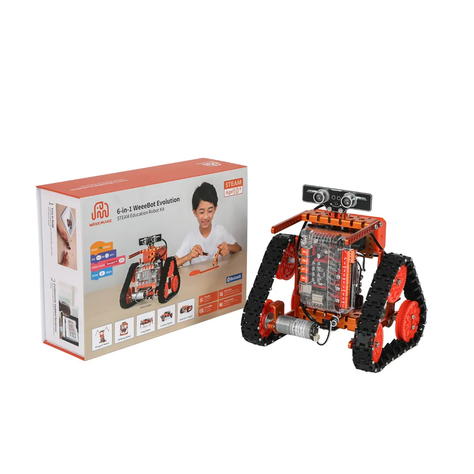 6 in 1 Educational Kits Learning Programmable Stem Robot for Kids Students