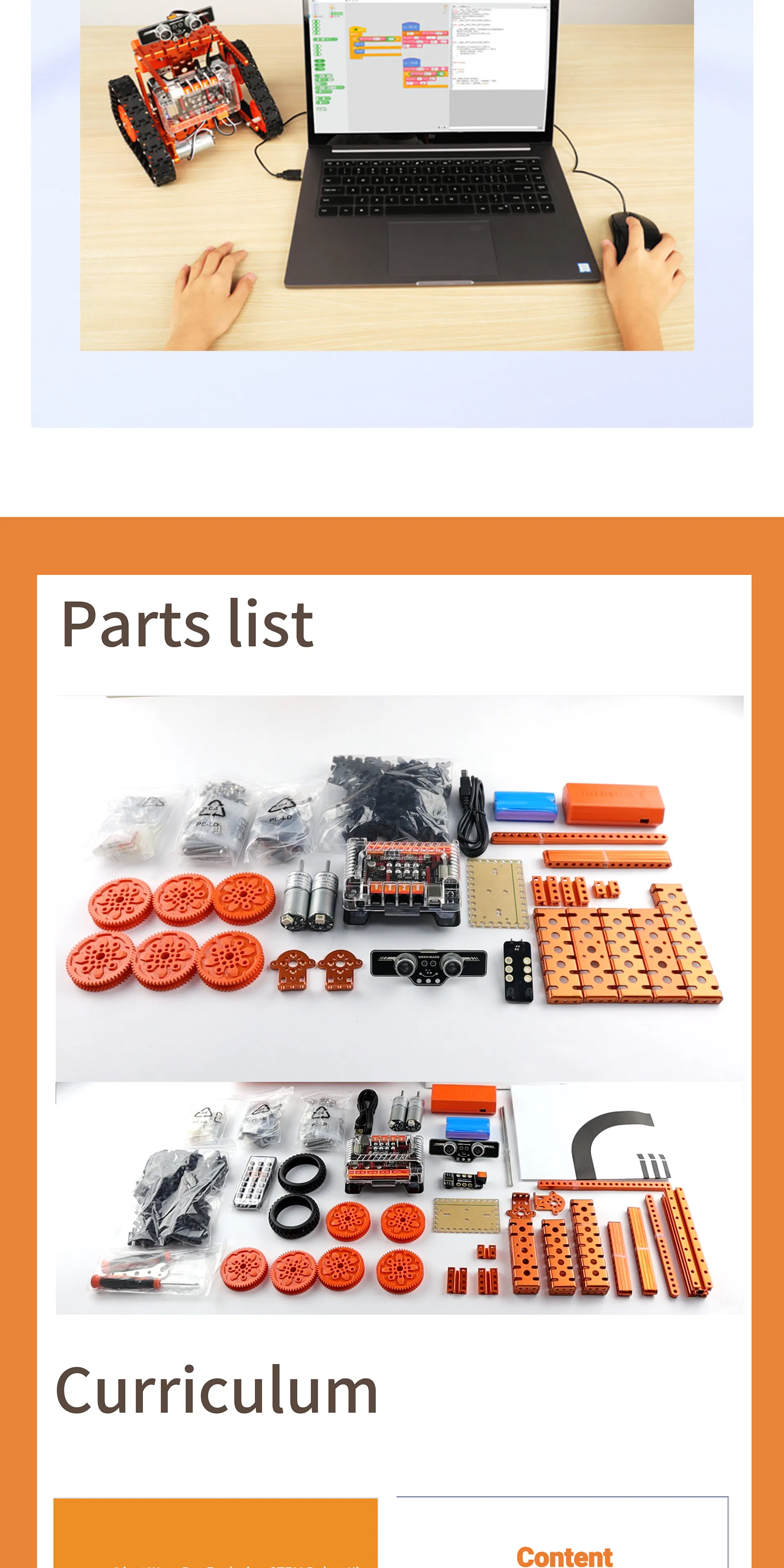 6 in 1 Educational Kits Learning Programmable Stem Robot for Kids Students