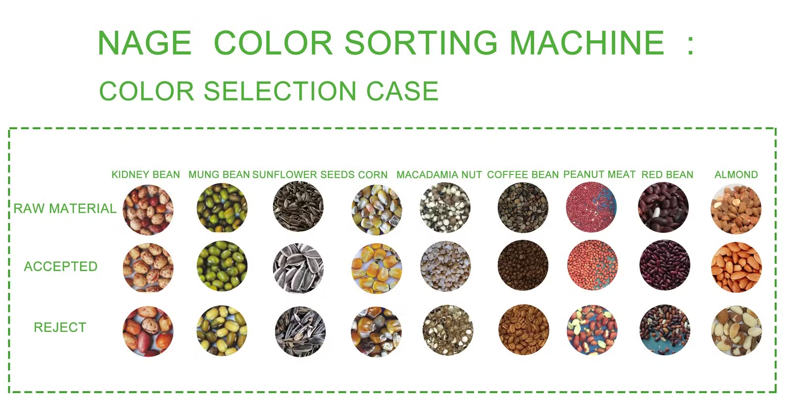 Mini Intelligent CCD Cashew Nut Color Sorter Multi Function RGB Color Sorting Machine