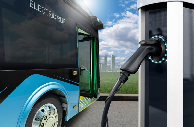 Bus charging stations
