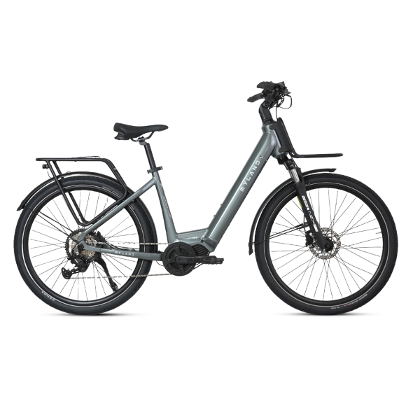 E-bike Big Handy SUV 26 vista laterale, telaio 43 cm, pneumatici Kenda Kwick, pronta per città e sentieri