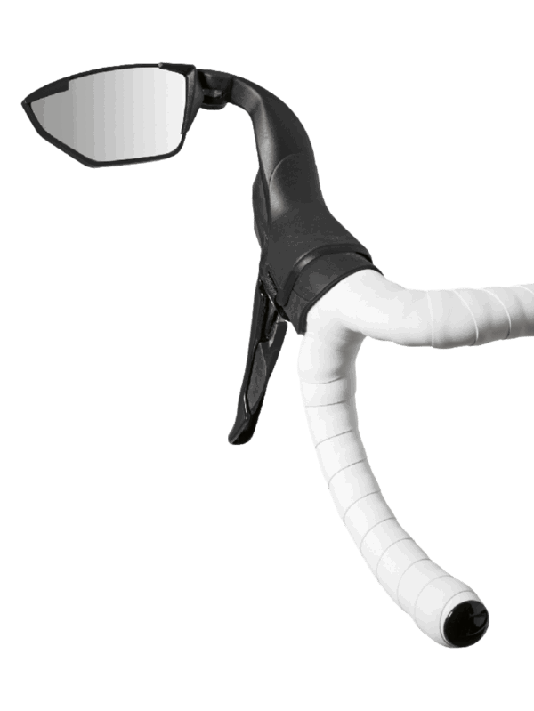 Specchietto bici da corsa Selle Italia Montato su un manubrio corsa