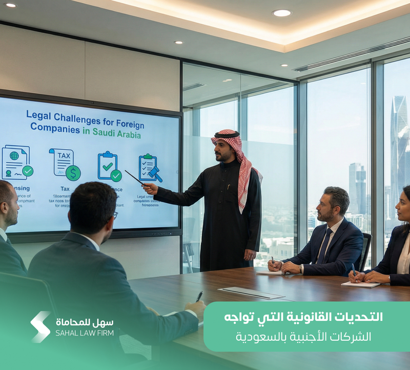 التحديات القانونية التي تواجه الشركات الأجنبية بالسعودية