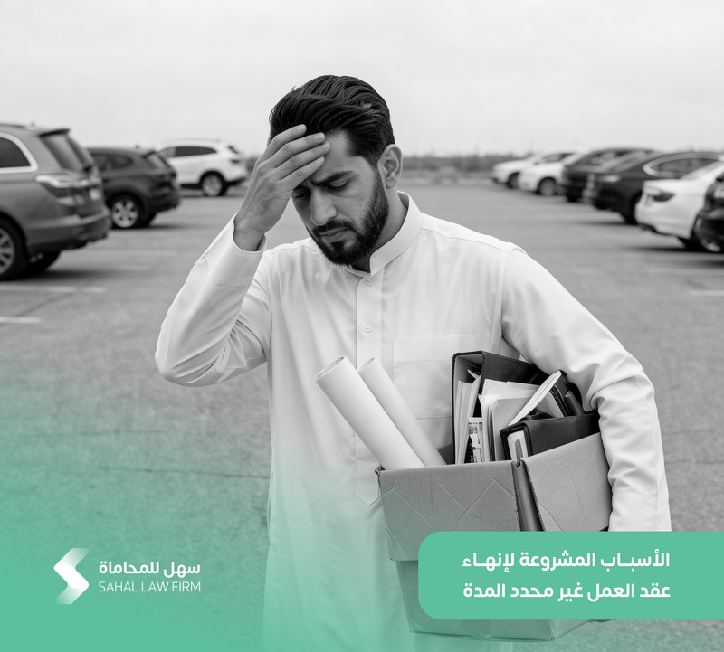 الأسباب المشروعة لإنهاء عقد العمل غير محدد المدة