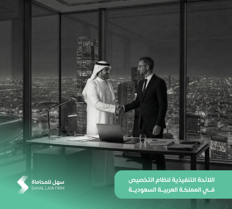 اللائحة التنفيذية لنظام التخصيص في المملكة العربية السعودية