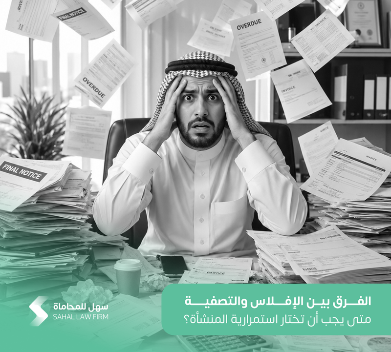 الفرق بين الإفلاس والتصفية: متى يجب أن تختار استمرارية المنشأة؟