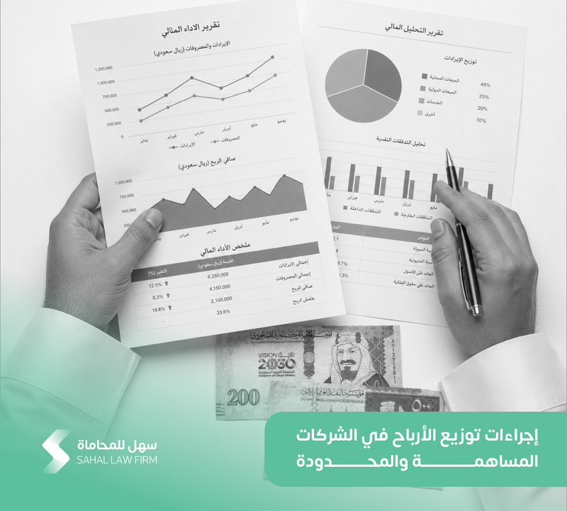 إجراءات توزيع الأرباح في الشركات المساهمة والمحدودة