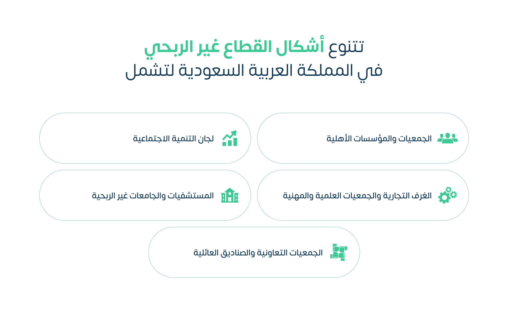 أشكال القطاع غير الربحي