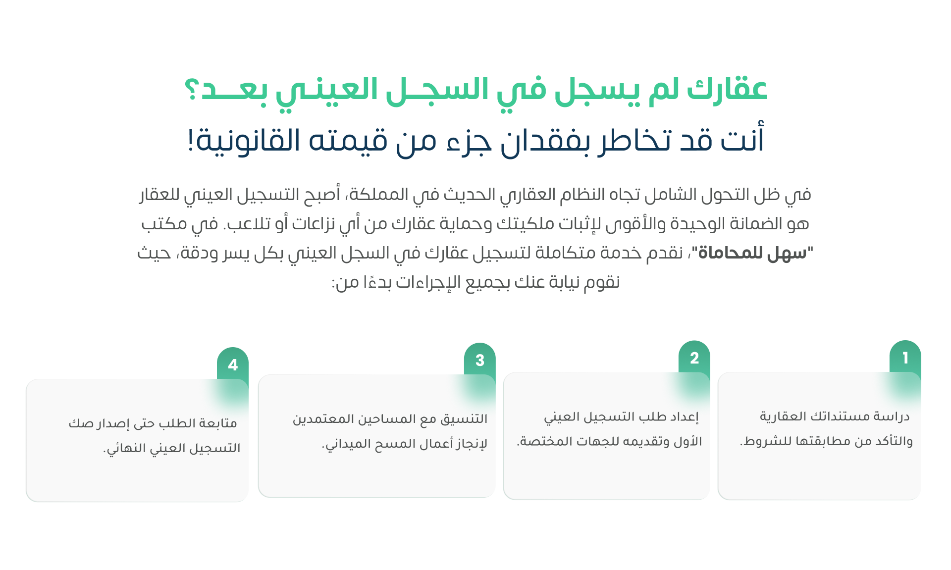 التسجيل العيني للعقار